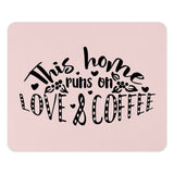Love and Coffee Mouse Pad, Home Decor Mousepad, Cute Office Desk Mat, Computer Accessories, Gift for Coffee Lover, Work From Home - Tawshia