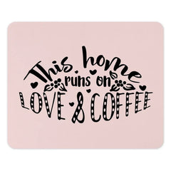 Love and Coffee Mouse Pad, Home Decor Mousepad, Cute Office Desk Mat, Computer Accessories, Gift for Coffee Lover, Work From Home - Tawshia