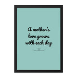 Mothers Love Wall Art, Inspirational Quote Print, Family Gift Idea, Home Decor Art, Daily Reminder Gift, Mothers Day Present - Tawshia