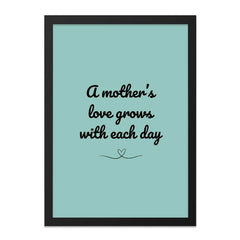 Mothers Love Wall Art, Inspirational Quote Print, Family Gift Idea, Home Decor Art, Daily Reminder Gift, Mothers Day Present - Tawshia