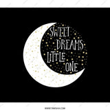 Sweet Dreams Little One Backpack, Crescent Moon Stars Backpack, Celestial Theme Backpack, Gift for Kids, School Backpack, Cute Backpack - Tawshia