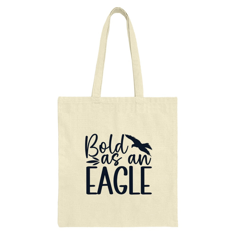 Bold as an Eagle Tote Bag, Inspirational Bird Design, Motivational Canvas Bag, Gift for Her, Everyday Bag, Trendy Tote, Book Bag - Tawshia