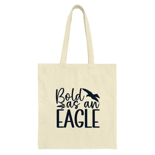Bold as an Eagle Tote Bag, Inspirational Bird Design, Motivational Canvas Bag, Gift for Her, Everyday Bag, Trendy Tote, Book Bag - Tawshia