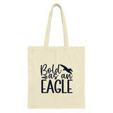 Bold as an Eagle Tote Bag, Inspirational Bird Design, Motivational Canvas Bag, Gift for Her, Everyday Bag, Trendy Tote, Book Bag - Tawshia