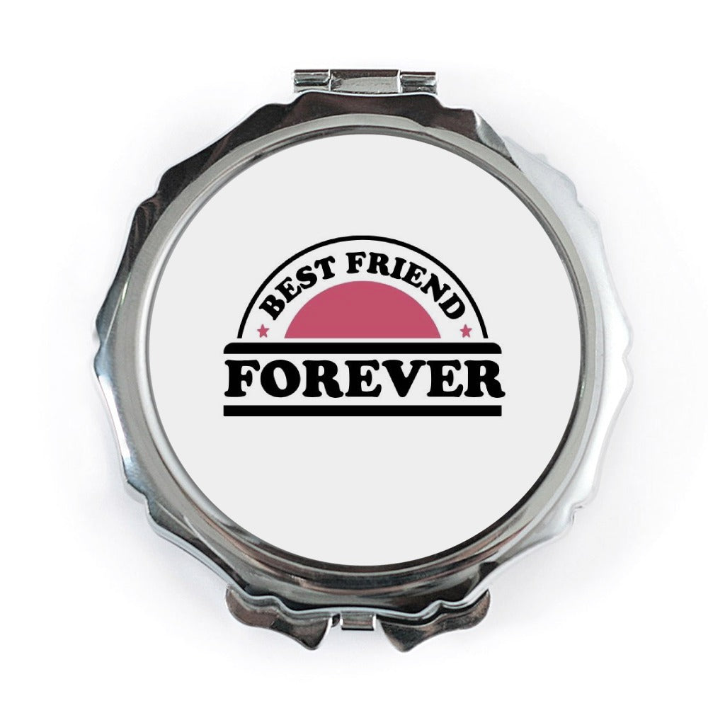 Best Friend Forever Pocket Mirror, Friendship Gift, BFF Present, Compact Mirror, Birthday Gift, Travel Mirror, Makeup Mirror - Tawshia