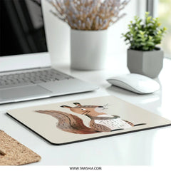 Cute Squirrel Mouse Pad, Cartoon Animal Design, Office Decor, Gaming Mousepad, Animal Lover Gift, Unique Mouse Pad - Tawshia