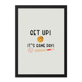 Get Up Its Game Day Wall Art, Basketball Baseball Print, Sports Room Decor, Motivational Quote, Kids Room Art, Nursery Decor - Tawshia