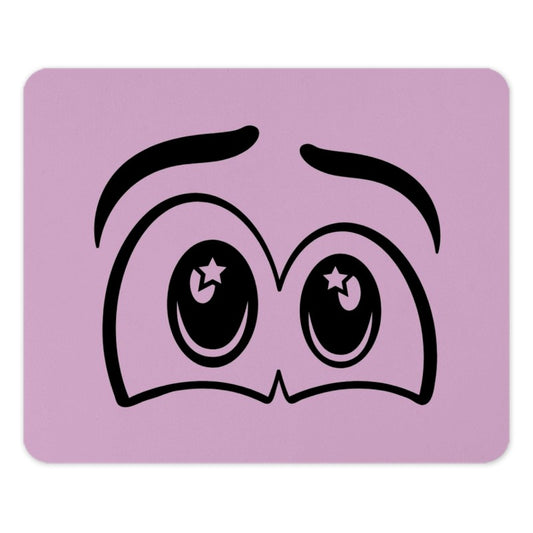 Starry Eyed Mouse Pad, Kawaii Style, Computer Accessory, Cute Office Decor, Whimsical Design, Gift Idea - Tawshia