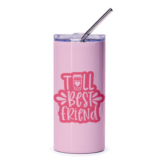 Best Friend Tumbler, Gift for Bestie, Coffee Lover, Sister Gift, Friendship Tumbler, Pink Tumbler, Gift for Her, BFF Gift Idea - Tawshia