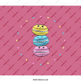 Cute Macaron Stack Backpack, Kawaii Food Backpack, Colorful Macaron Art, Sweet Treat Backpack, Dessert Lover Gift - Tawshia