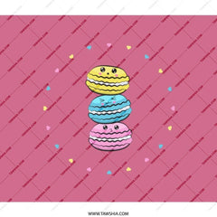 Cute Macaron Stack Backpack, Kawaii Food Backpack, Colorful Macaron Art, Sweet Treat Backpack, Dessert Lover Gift - Tawshia