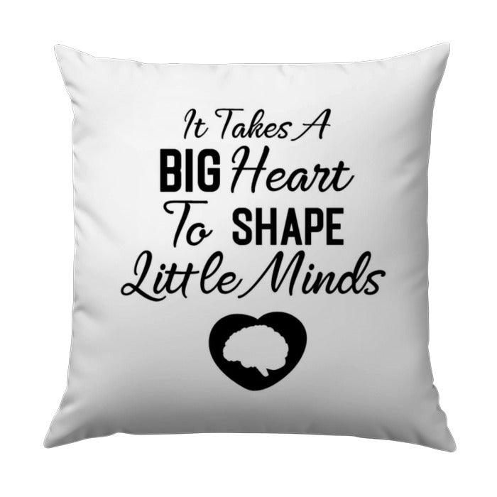 Teacher Appreciation Pillow, Big Heart Little Minds Pillow, Teacher Gift Idea, End of Year Teacher Gift, Thank You Teacher Pillow - Tawshia