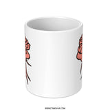 Rose Mug, Floral Coffee Mug, Botanical Tea Cup, Flower Lover Gift, Garden Mug, Rose Design Mug, Pretty Mug, Unique Mug, Drinkware, Gifts - Tawshia