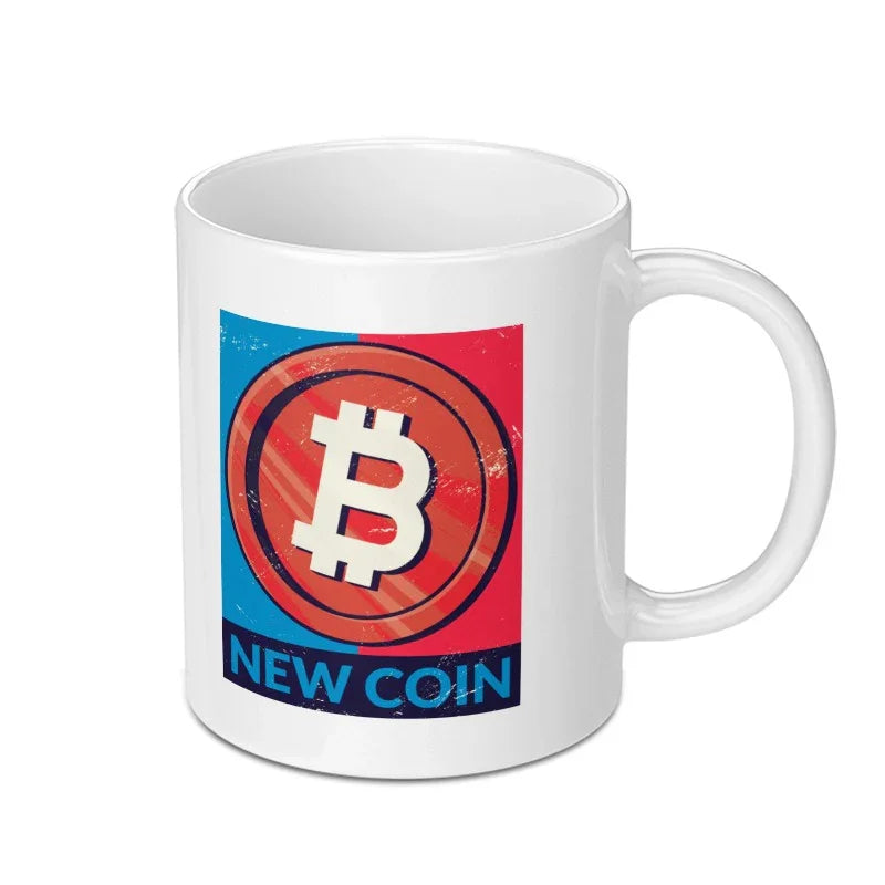 Bitcoin Logo New Coin Design Coffee Mug product type