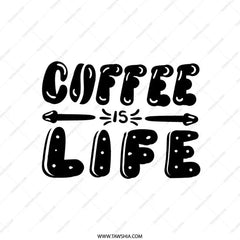 Coffee is Life Pillow, Caffeine Lover Decor, Home Accent Pillow, Gift for Coffee Addicts, Modern Throw Pillow, Decorative Cushion - Tawshia