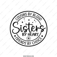 Cousins Sisters Friends Pillow, Sister Gift, Best Friend Gift, Friendship Pillow, Decorative Throw Pillow, Home Decor, Gift for Her - Tawshia