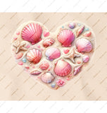 Heart Shaped Pink and White Seashells product