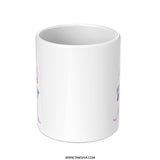 Ice Cream Cone Mug, Pink Treat Mug, Dessert Lover Gift, Cute Bow Mug, Sweet Design Coffee Cup, Watercolor Mug, Food Mug, Gift for Her - Tawshia