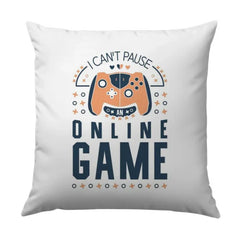 Gamer Pillow, Online Game Pillow, I Can't Pause Pillow, Video Game Throw Pillow, Gamer Gift Pillow, Game Room Decor Pillow - Tawshia
