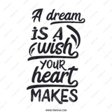 Dream Wish Heart Mug, Inspirational Gift, Motivational Mug, Positive Quote Mug, Gift for Her, Coffee Mug, Tea Cup, Office Mug - Tawshia