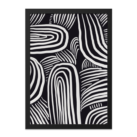 Abstract Wall Art, Black and White Decor, Line Art Print, Modern Wall Decor, Minimalist Art, Unique Wall Hanging, Home Decor, Abstract - Tawshia