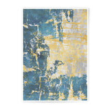 Abstract Art Photographic Print, Blue and Gold Wall Decor, Modern Home Decor, Contemporary Art Print, Unique Wall Art, Stylish Home Art - Tawshia