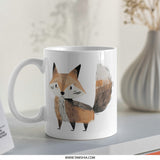 Cute Fox Mug, Animal Lover Gift, Woodland Creature Coffee Mug, Unique Fox Design, Whimsical Mug, Perfect Gift, Novelty Mug, Tea Cup - Tawshia