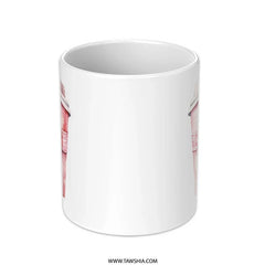 Watercolor Heart Mug, Valentines Mug, Coffee Lover Gift, Cute Mug, Love Mug, Unique Mug, Gift for Her, Romantic Gift, Mug for Boyfriend - Tawshia