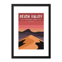 Death Valley Wall Art, National Park Print, Desert Landscape Poster, Modern Home Decor, Travel Gift Idea, Minimalist Artwork - Tawshia