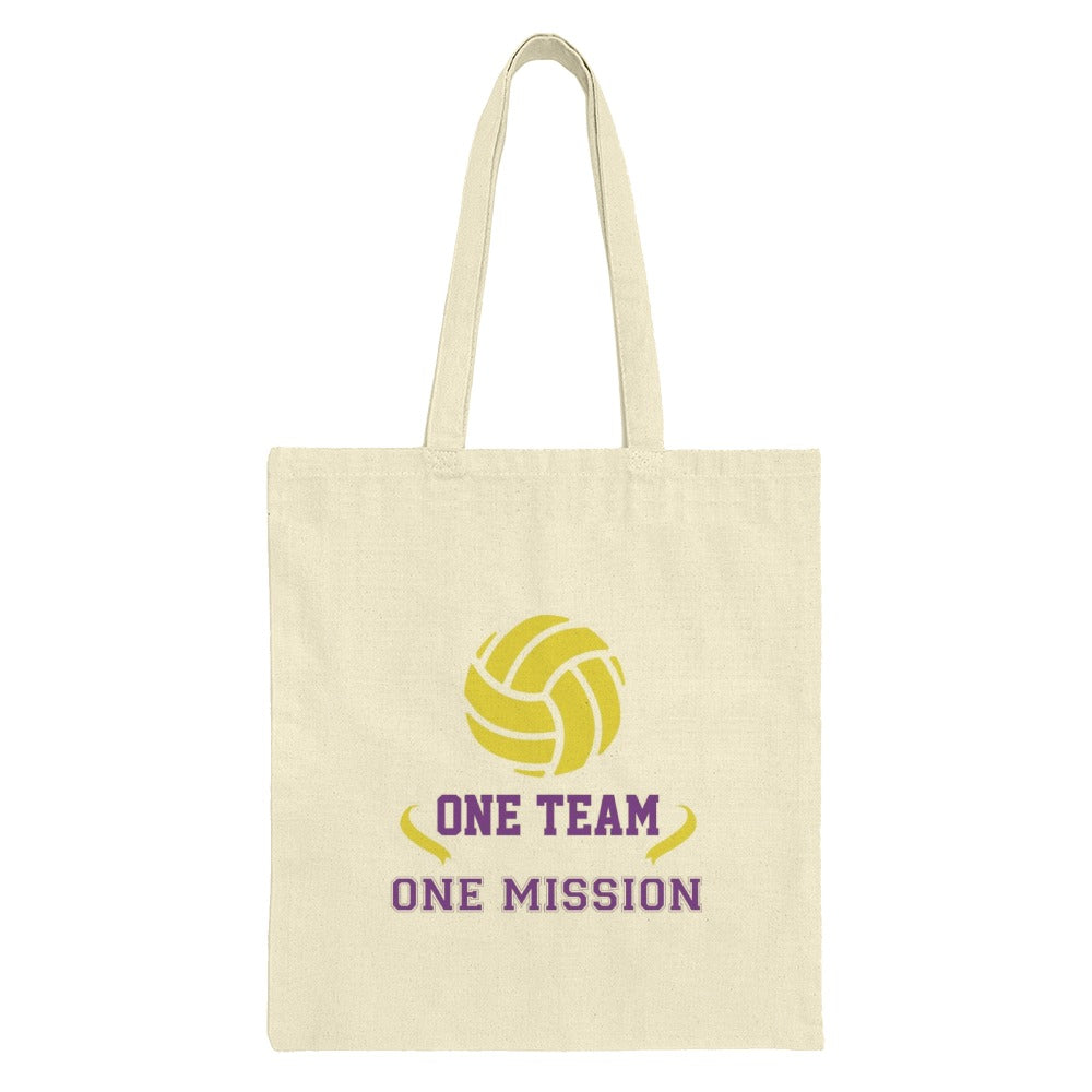 Volleyball Tote Bag, Sports Team Gift, One Team One Mission, Volleyball Lover Gift, Sports Gift, Team Spirit Bag, Coach Gift - Tawshia