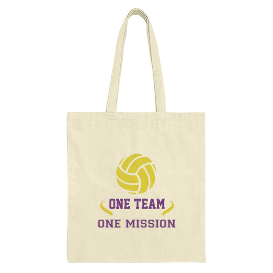 Volleyball Tote Bag, Sports Team Gift, One Team One Mission, Volleyball Lover Gift, Sports Gift, Team Spirit Bag, Coach Gift - Tawshia