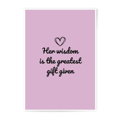 Wisdom Gift Photographic Prints, Inspirational Wall Art, Mother's Day Decor, Minimalist Gift, Motivational Prints, Nursery Decor - Tawshia