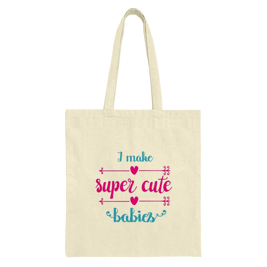 Super Cute Babies Tote Bag, Funny Mom Tote, Mother's Day Gift, New Mom Bag, Baby Shower Gift, Pregnancy Announcement Tote, Gift for Moms - Tawshia