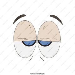Sleepy Eyes Pillow, Cartoon Eyes Pillow, Decorative Pillow, Funny Pillow, Expression Pillow, Animated Eyes Pillow - Tawshia