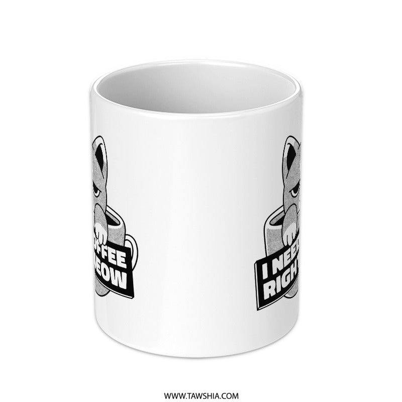 I Need Coffee Right Meow Graphic Design Mug product