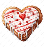Heart Cookie Mug, Valentine's Mug, Cute Food Mug, Heart Dessert, Cookie Lover Gift, Romantic Mug, Novelty Gift, Baking, Pastry Art - Tawshia