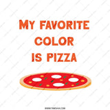 Pizza Tote Bag, My Favorite Color Is Pizza, Funny Pizza Lover Gift, Foodie Tote, Pizza Design Bag, Novelty Bag, Carry All Bag - Tawshia