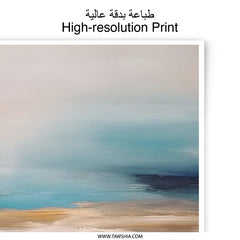 Abstract Seascape Photographic Print, Modern Wall Art, Coastal Decor, Home Decor, Living Room Art, Bedroom Art, Gift Idea - Tawshia