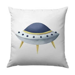UFO Pillow, Flying Saucer Throw Pillow, Kids Room Decor, Space Theme Pillow, Nursery Decor Pillow, Sci Fi Lover Gift Pillow - Tawshia