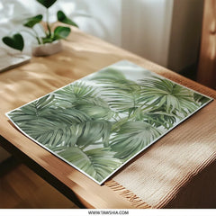 Tropical Palm Photographic Print, Green Leaves Wall Art, Botanical Home Decor, Lush Foliage Print, Nature Photography, Fine Art Print - Tawshia