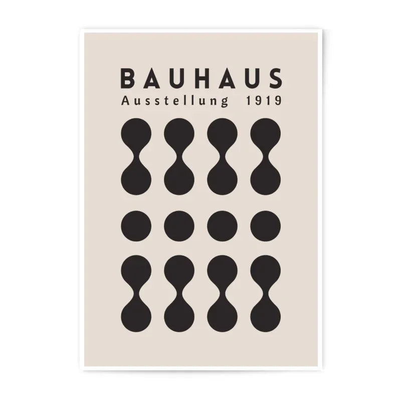 Bauhaus Ausstellung 1919 Photographic Print, Abstract Art Print, Geometric Wall Decor, Minimalist Poster, Modern Home Decor, Exhibition - Tawshia