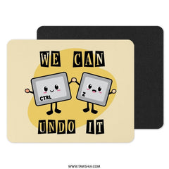 Ctrl Z Undo It Mouse Pad, Computer Keyboard Keys, Funny Geek Desk Decor, Tech Gift Idea, Cute Desk Accessories, Programmer Gift - Tawshia