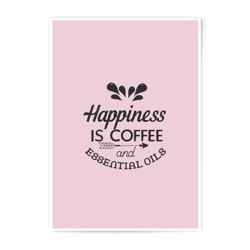 Happiness Coffee Oil Photographic Prints, Kitchen Prints, Coffee Lover Gift, Minimalist Art Prints, Home Decor, Office Prints - Tawshia