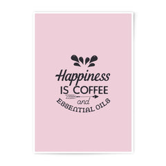 Happiness Coffee Oil Photographic Prints, Kitchen Prints, Coffee Lover Gift, Minimalist Art Prints, Home Decor, Office Prints - Tawshia