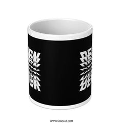 Stylish Black Mug with Unique Design product