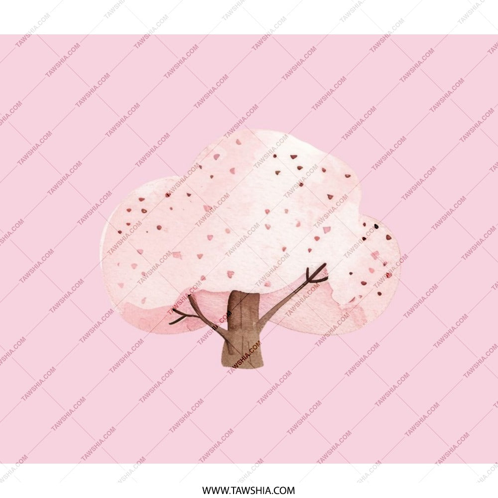 Heart Tree Backpack, Pink Tree Backpack, Watercolor Backpack, Cute Backpack, Tree Art Backpack, Everyday Backpack, School Backpack - Tawshia
