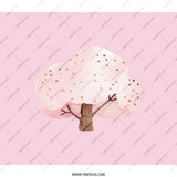 Heart Tree Backpack, Pink Tree Backpack, Watercolor Backpack, Cute Backpack, Tree Art Backpack, Everyday Backpack, School Backpack - Tawshia