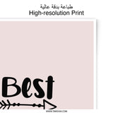Best Friends Power Photographic Prints, Friendship Arrow Decor, Cute Wall Art, Friendship Prints, Bestie Gift, Room Decor, Wall Decor - Tawshia