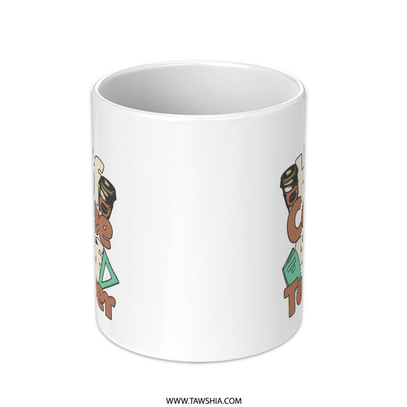 Half Coffee Half Teacher Mug, Teacher Appreciation Gift, Funny Teacher Gift, Coffee Lover Mug, Educator Gift, Teacher Present - Tawshia
