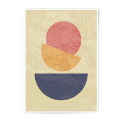 Abstract Photographic Print, Geometric Art Print, Modern Art Photo, Minimalist Wall Decor, Circle And Semicircle Shapes - Tawshia